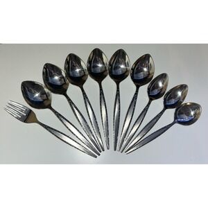 Lot of 10 Oneida Community Venetia Place Various Spoons &Fork Stainless Flatware